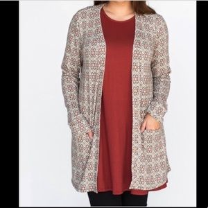 Agnes & Dora BNWT L Golden Tiles Essential Cardi